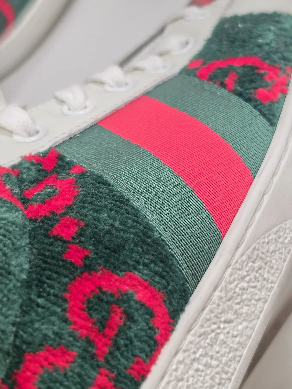 Gucci Men's Ace GG Terry Cloth Sneakers, 8.5